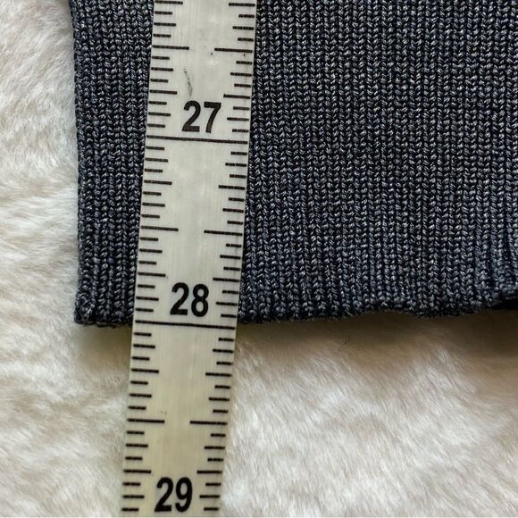 Johnston & Murphy Gray 100% Silk Knit Long Sleeve Pullover Size XL - Picture 9 of 9